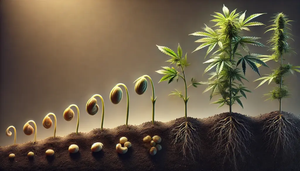 cuanto tarda en crecer una planta de cannabis